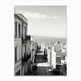 Cagliari, Italy, Black And White Photography 2 Canvas Print
