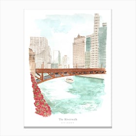 Chicago Riverwalk USA Canvas Print