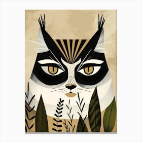 Cat In The Forest 4 Canvas Print