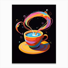 Colorful Coffee Cup 1 Canvas Print