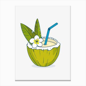 Coconut Drink 2 Canvas Print