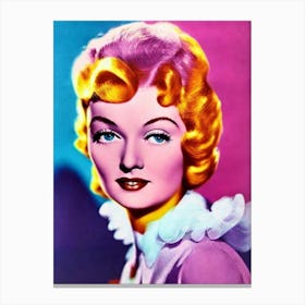 Myrna Loy Pop Movies Art Movies Canvas Print