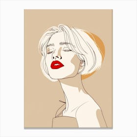 Illustration Of A Woman 19 Canvas Print