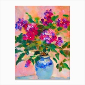 Jasmine Artwork Name Flower Canvas Print