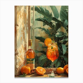 Aperol Spritz Orange 89 Canvas Print