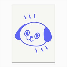 Kawaii Dog Cute Illustration Canvas Print