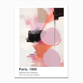 World Tour Exhibition, Abstract Art, Paris, 1960 7 Canvas Print