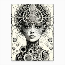 Psychedelic Woman 1 Canvas Print