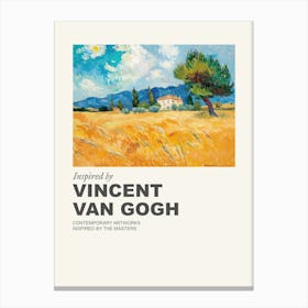 Museum Poster Inspired By Vincent Van Gogh 1 Canvas Print