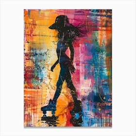 Roller Girl 5 Canvas Print