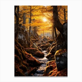 Autumn In The Forest Canvas Print