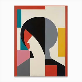 Woman'S Head Canvas Print