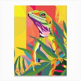 Lizard Modern Gecko Illustration 2 Canvas Print