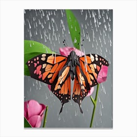 Origami Butterfly Print Canvas Print