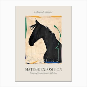 Horse 3 Matisse Inspired Exposition Animals Poster Canvas Print