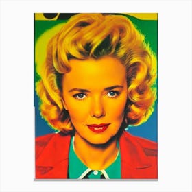 Annette Bening Colourful Pop Movies Art Movies Canvas Print