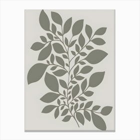 Leaf Wall Decal Canvas Print