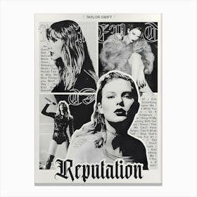 Taylor Swift Reputation Album Music Canvas Print