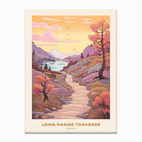 Long Range Traverse Canada 3 Hike Poster Canvas Print
