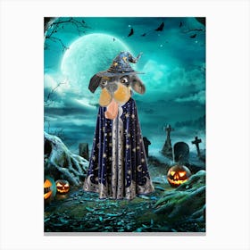 Puppy Wizarding Canvas Print