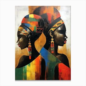 African abstract Women Canvas Print