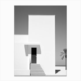 Djerba, Tunisia, Black And White Photography 4 Canvas Print