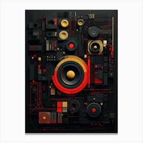 Abstract Music Wall Art Canvas Print