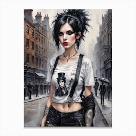 Punk Girl 2 Canvas Print