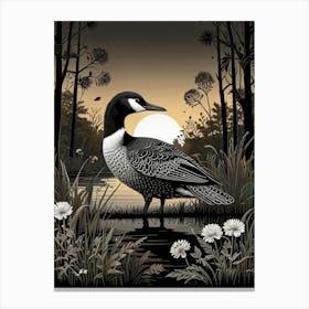 Loons In The Lake 4 Canvas Print