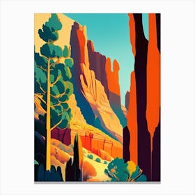 Bryce Canyon National Park United States Of America Pop Matisse Canvas Print