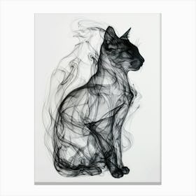 Smokey Cat 3 Canvas Print