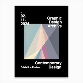 Graphic Design Archive Poster 46 Canvas Print