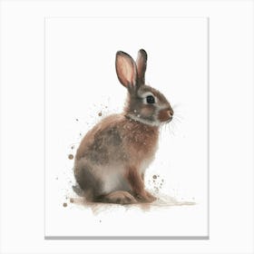 Polish Rabbit Nursery Illustration 3 Canvas Print