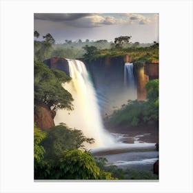 Murchison Falls, Uganda Realistic Photograph (1) Canvas Print