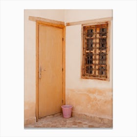 Door Of A House in Fes, Morocco | Colorful travel photography Canvas Print