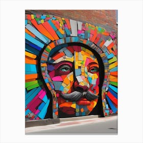 Colorful Face Canvas Print