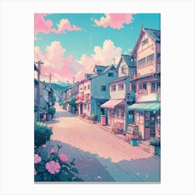 Anime Street Canvas Print