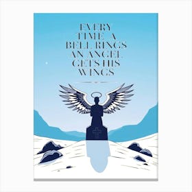 Angel Qoute Illustration 14 Canvas Print