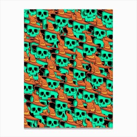 Witch Skull Canvas Print