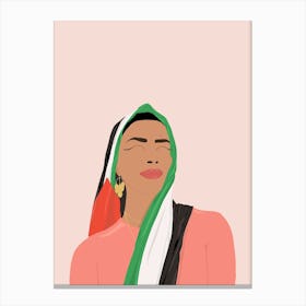 Gaza Woman Canvas Print