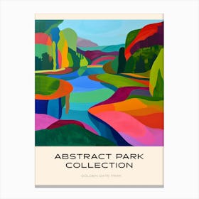 Abstract Park Collection Poster Golden Gate Park Kiev 2 Canvas Print