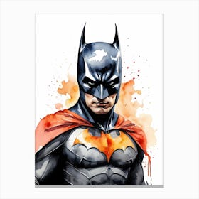 Batman Watercolor Painting (13) Canvas Print