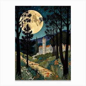 William Morris Moonlight In The Woods 115 Canvas Print