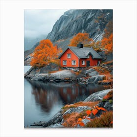 House By The Lake 1 Canvas Print