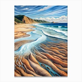 Sand And Surf Canvas Print