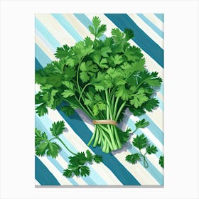 Cilantro Summer Illustration 10 Canvas Print