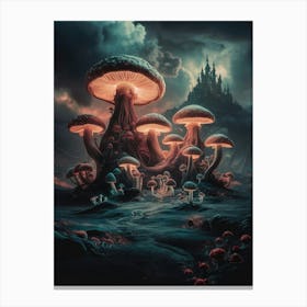 Mushroom Forest 1 Canvas Print