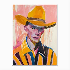 Painting Of A Cowboy 9 Canvas Print