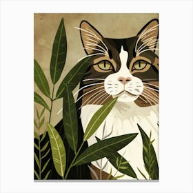 Cat In The Forest 5 Canvas Print