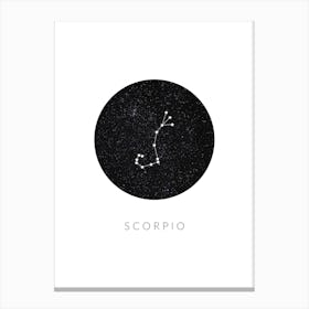 Scorpio Constellation Canvas Print